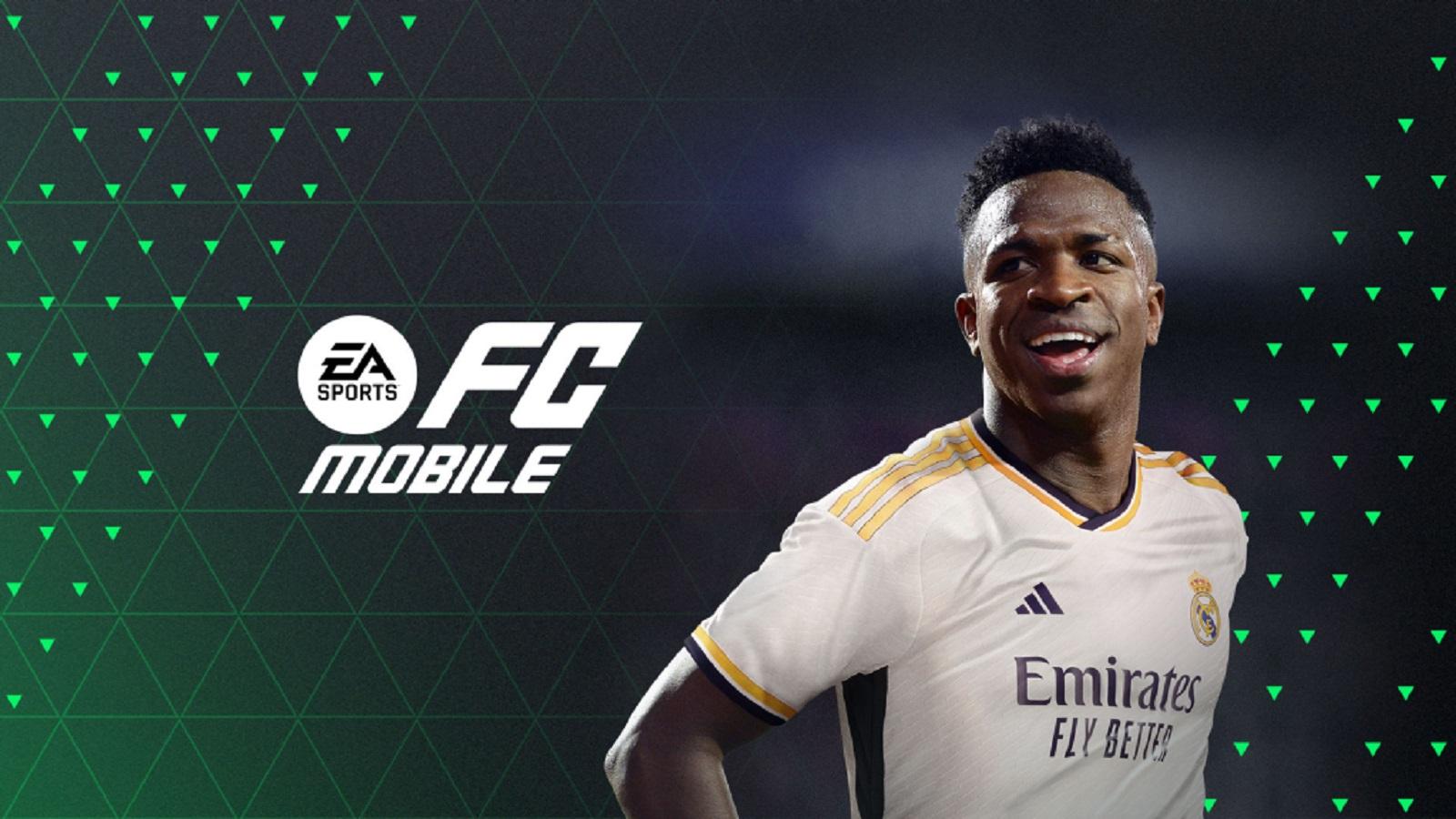 cover art for EA FC Mobile featuring Kylian Mbappe