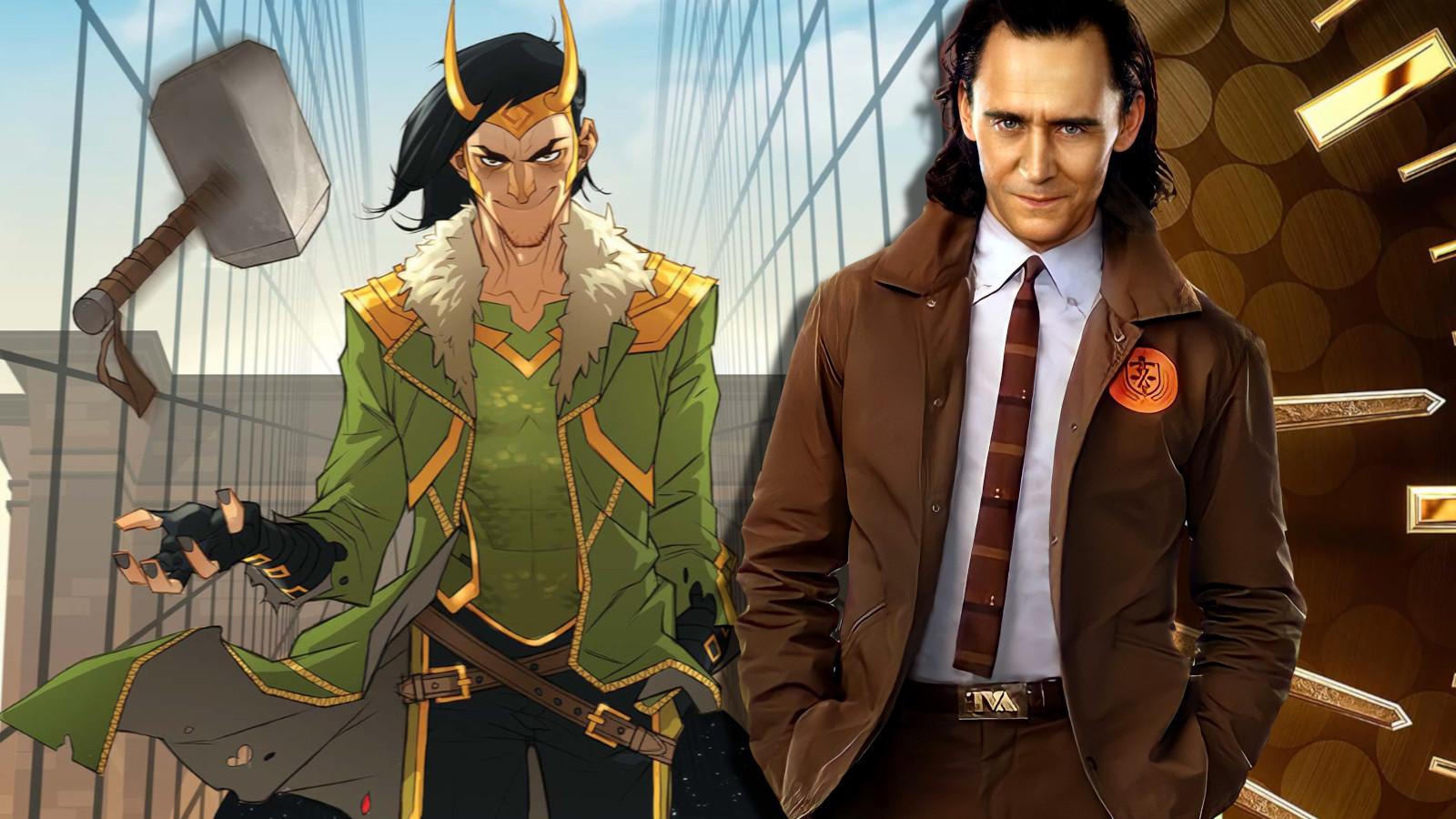 Loki as he appears in the MCU and Marvel Comics