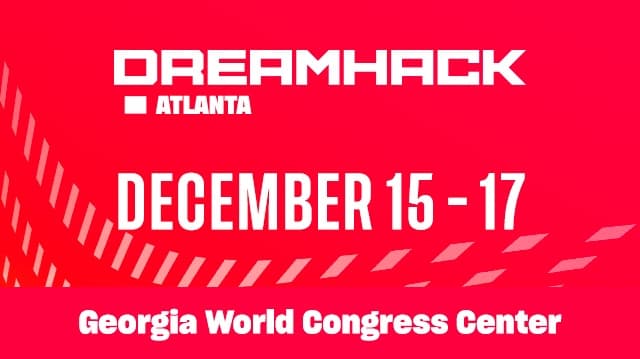 Dreamhack Atlanta 2023 logo red background