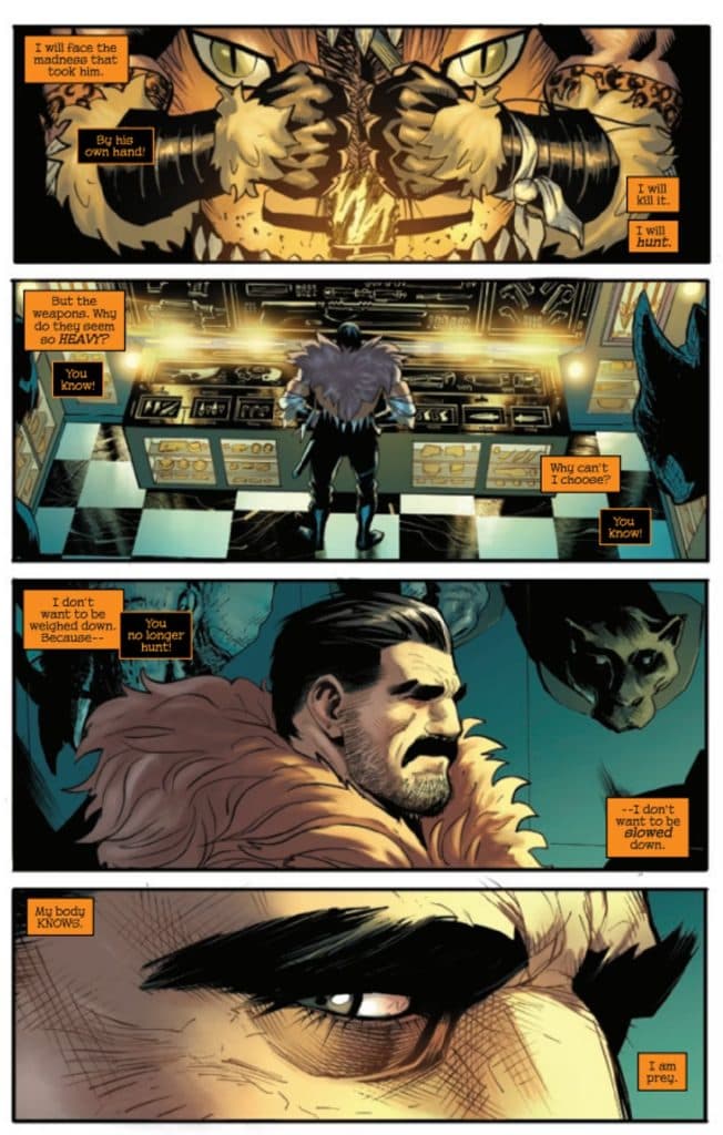 Kraven is unsure about continuing his hunt.