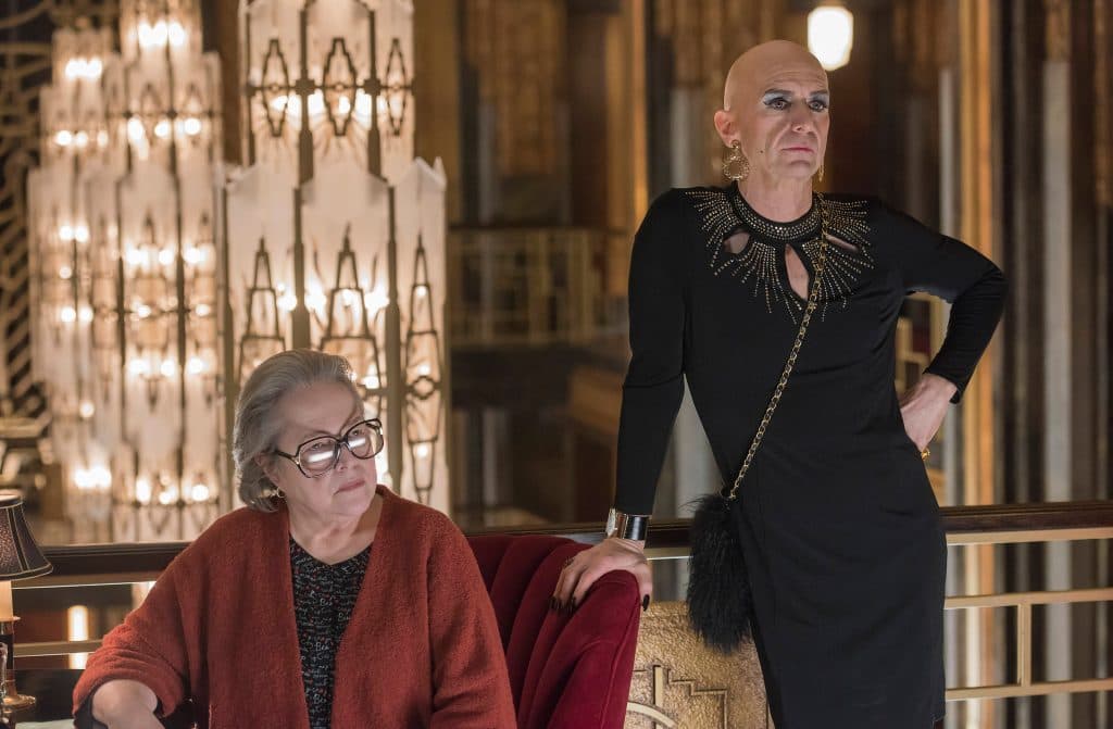 Kathy Bates and Denis O'Hare in AHS Hotel