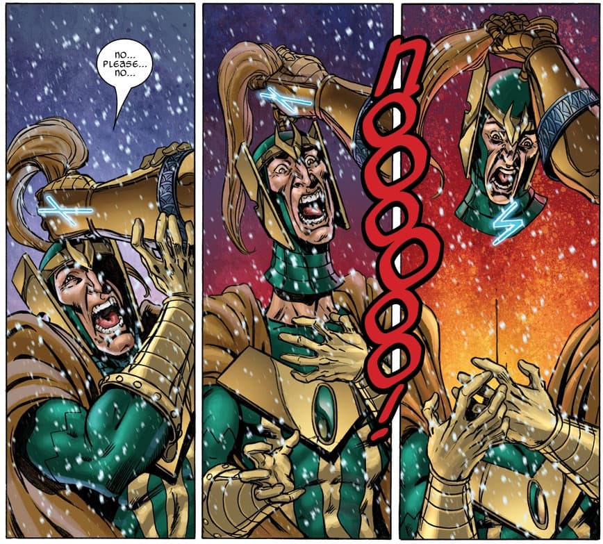 Thor beheads Loki