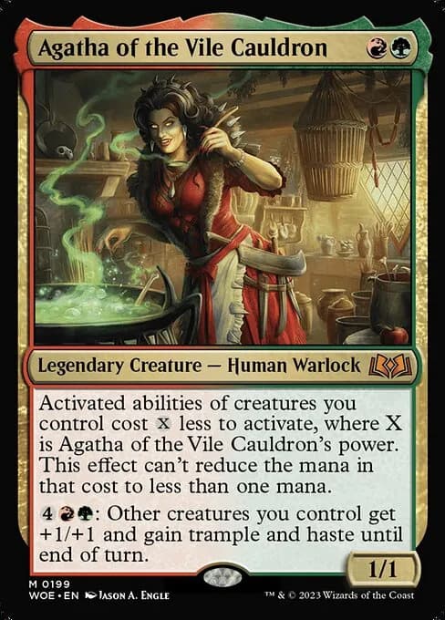 Wilds of Eldraine Best Commanders - Agatha cooking with her cauldron