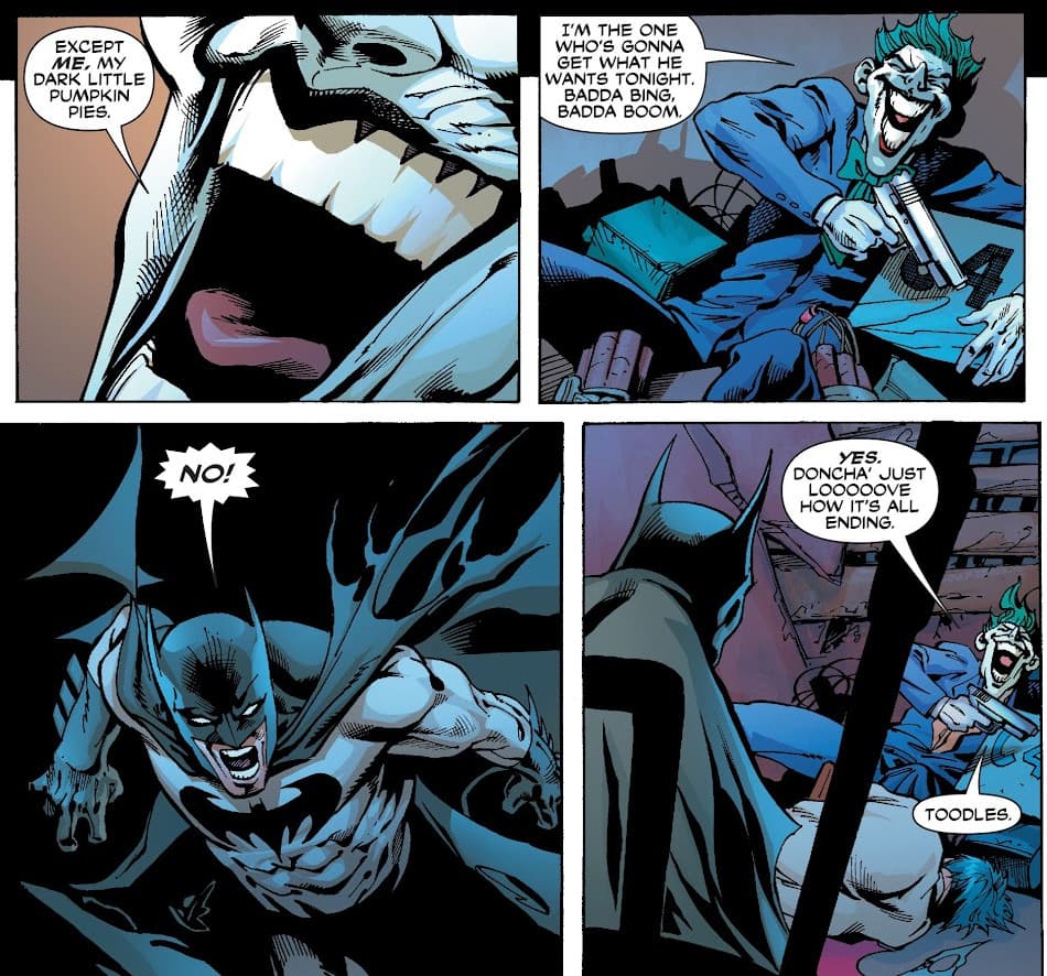 Joker attempts to blow up himself, Batman and Red Hood