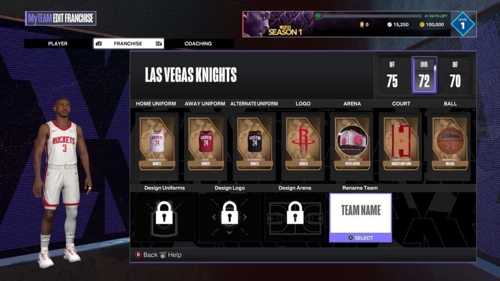 How to change MyTeam name and logo