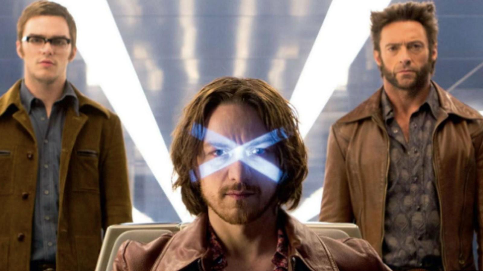 Nicholas Hoult, Hugh Jackman, and James McAvoy in X-Men: Days of Future Past