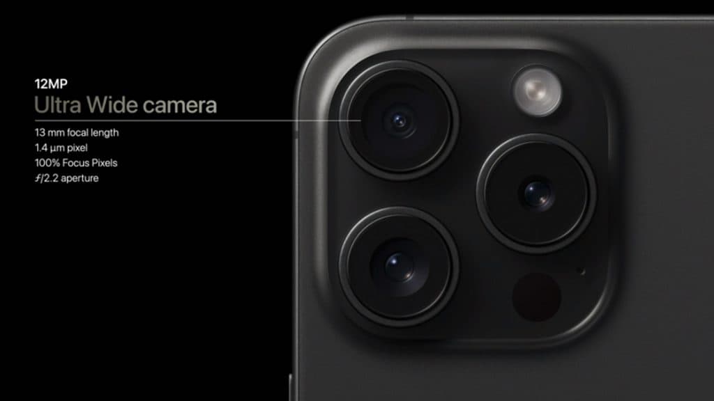iPhone 15 wide camera