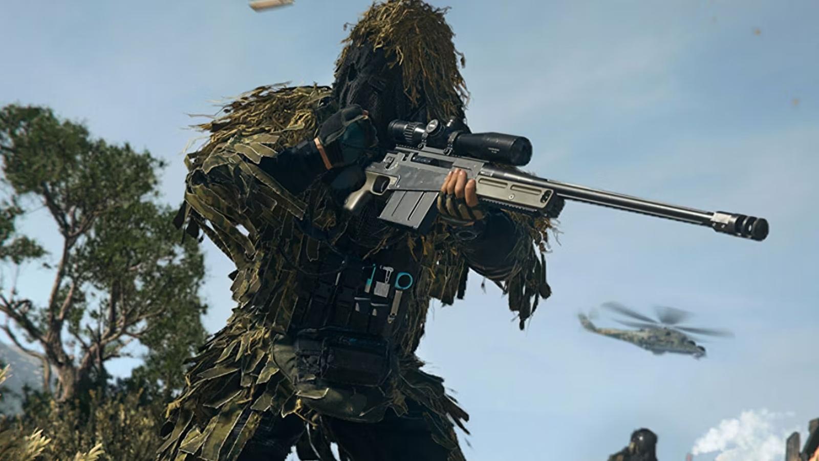 Warzone operator using Signal 50 sniper rifle
