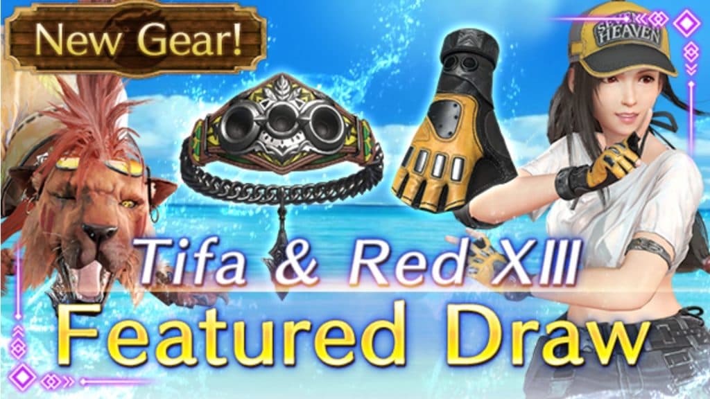 Tifa and Red XIII weapon banner image