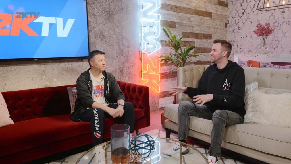 Chris Manning and Mike Wang in NBA 2K24 2KTV