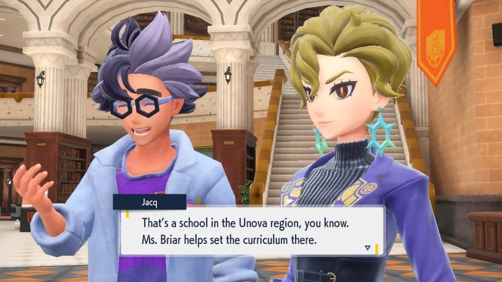 Professor Jacq confirms that Blueberry Academy is in Unova, Pokemon's region based on America.