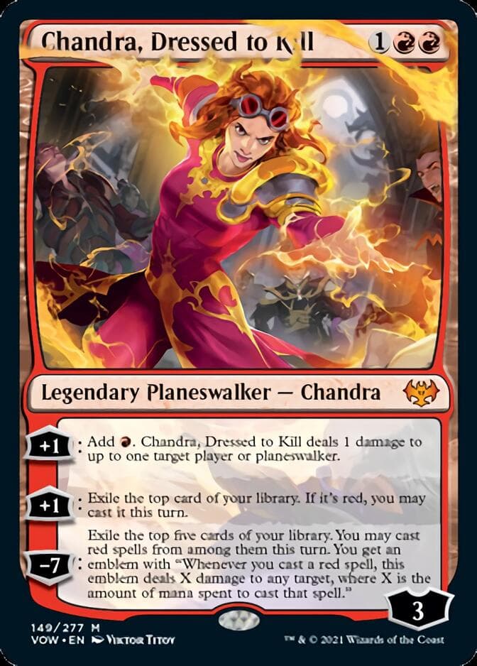 MTG Mono-red Aggro deck - Chandra party card
