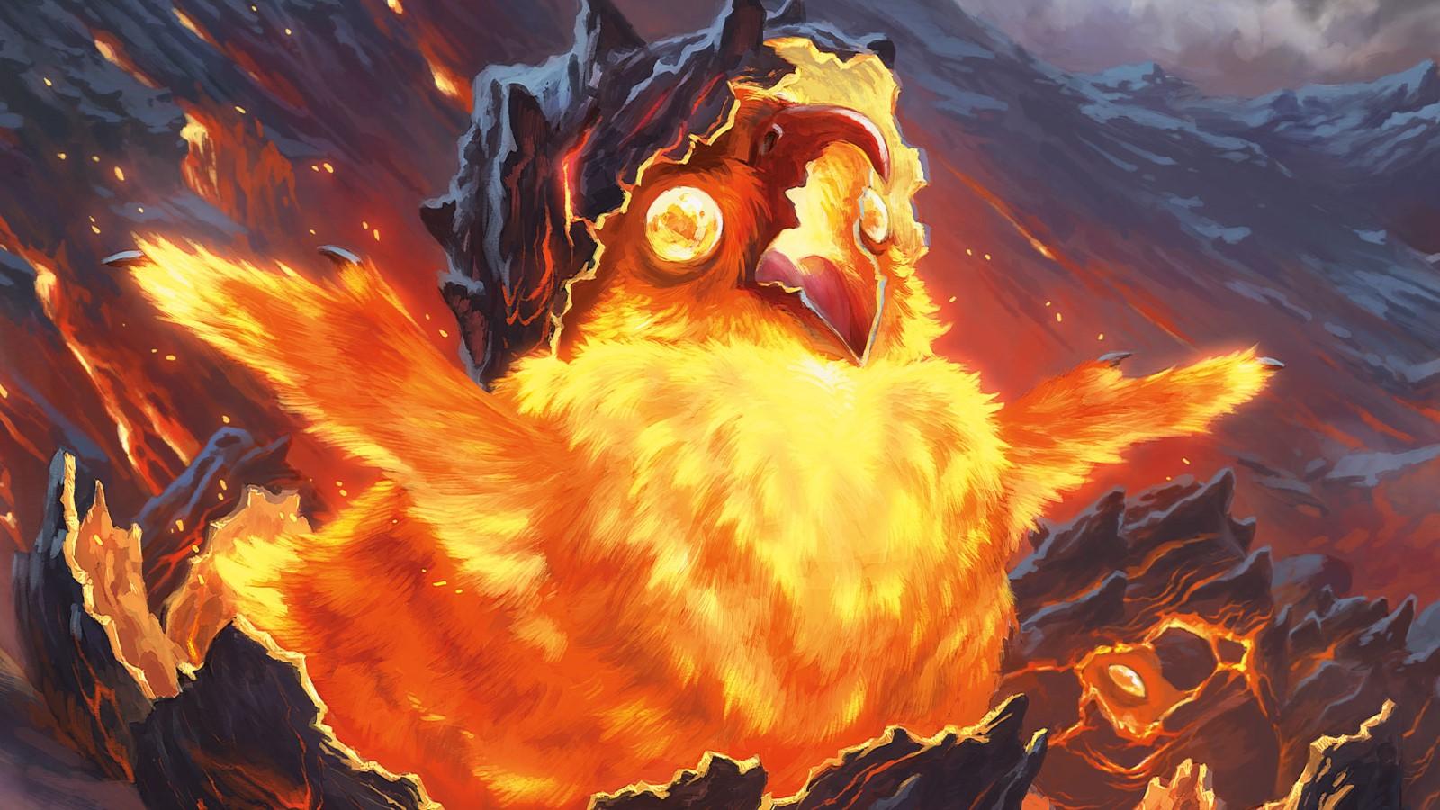 Banner image of a hatching phoenix