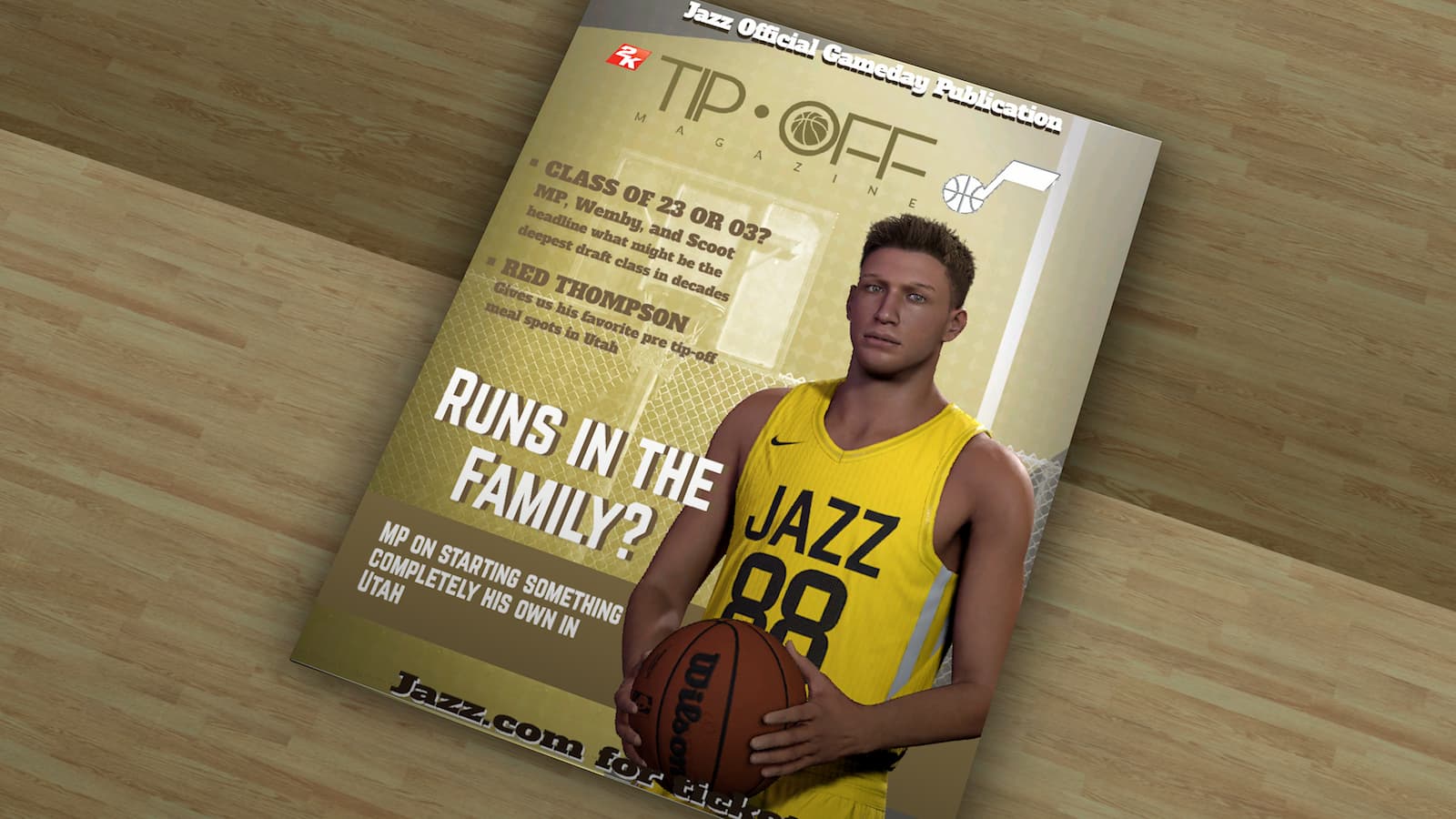 Cover of magazine in NBA 2K24
