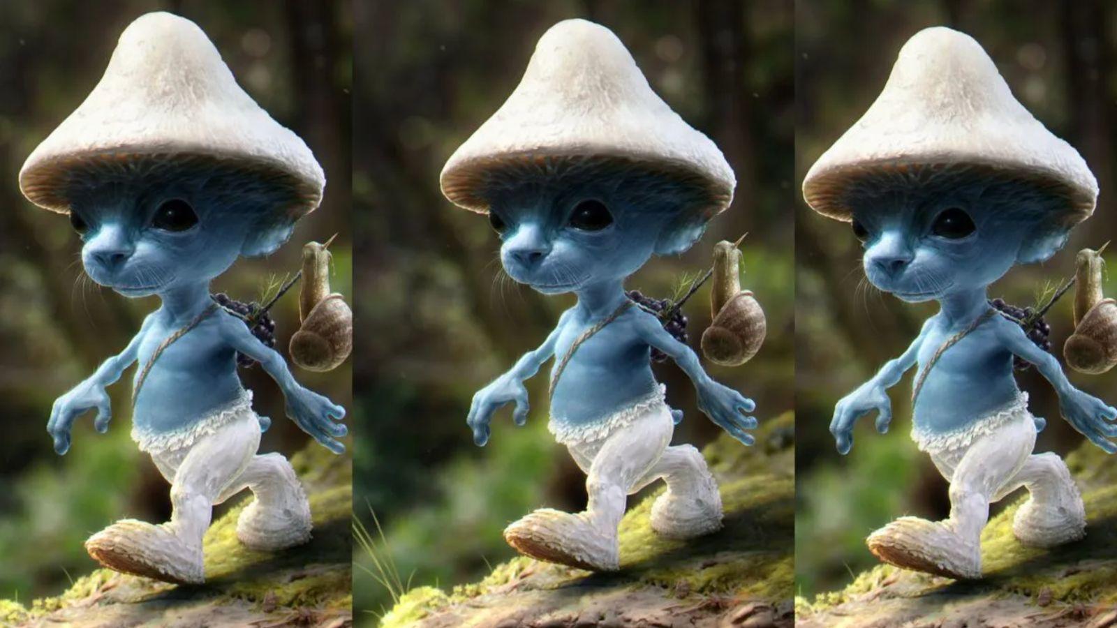 What is the blue smurf cat on TikTok? Viral meme explained - Dexerto