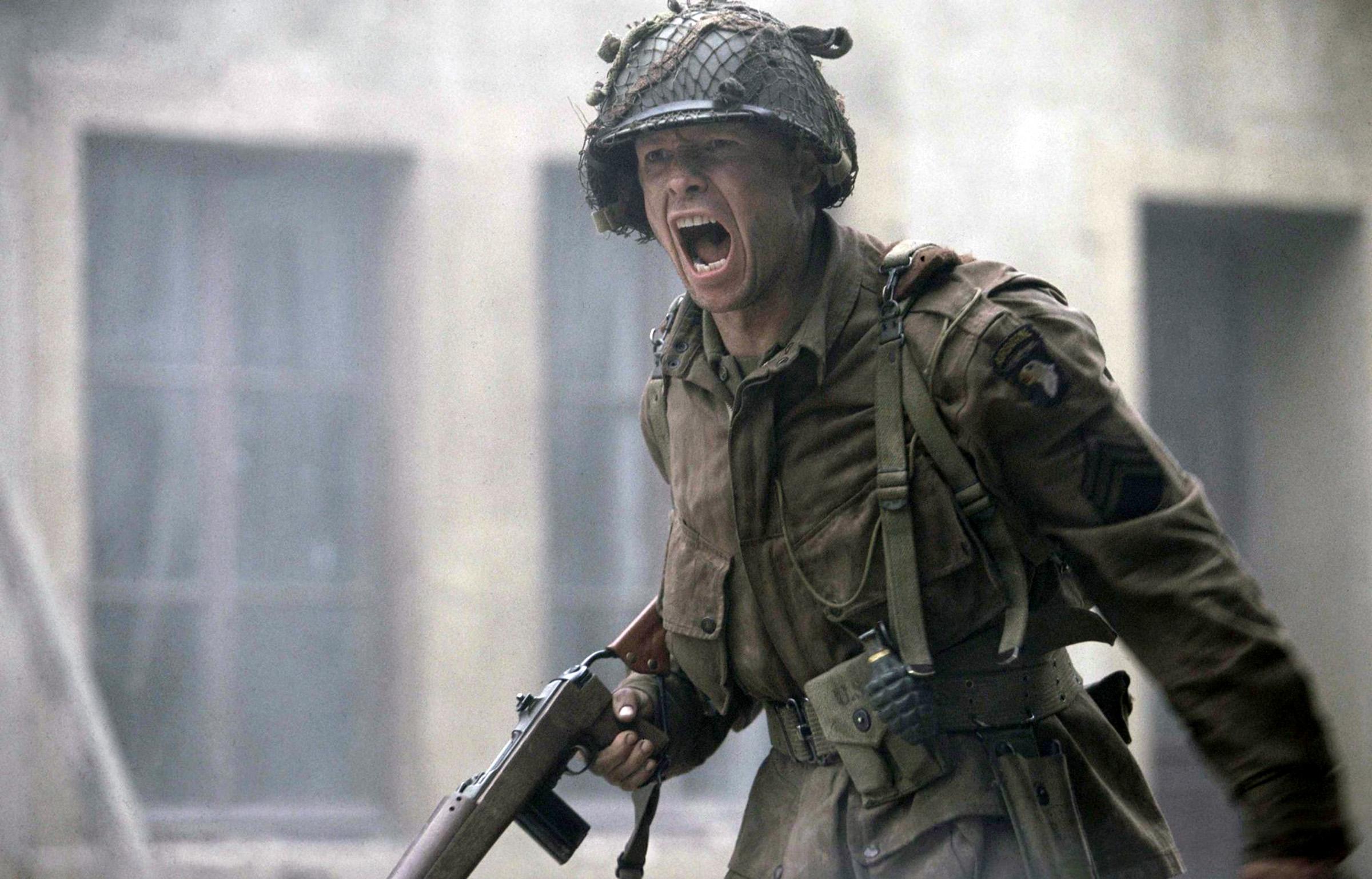 Donne Wahlberg as Carwood Lipton in the Band of Brothers cast