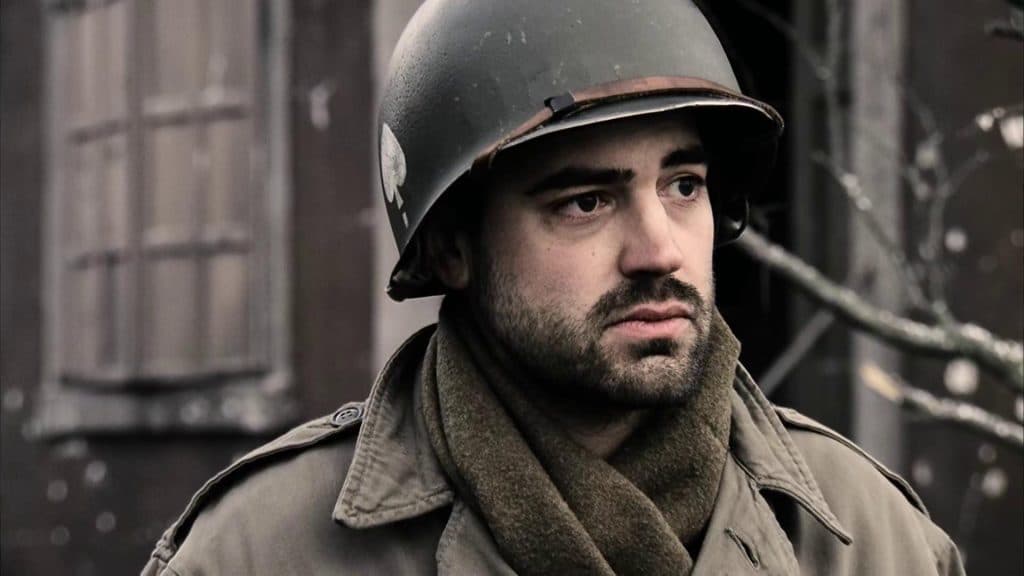 Ron Livingston as Lewis Nixon in the Band of Brothers cast