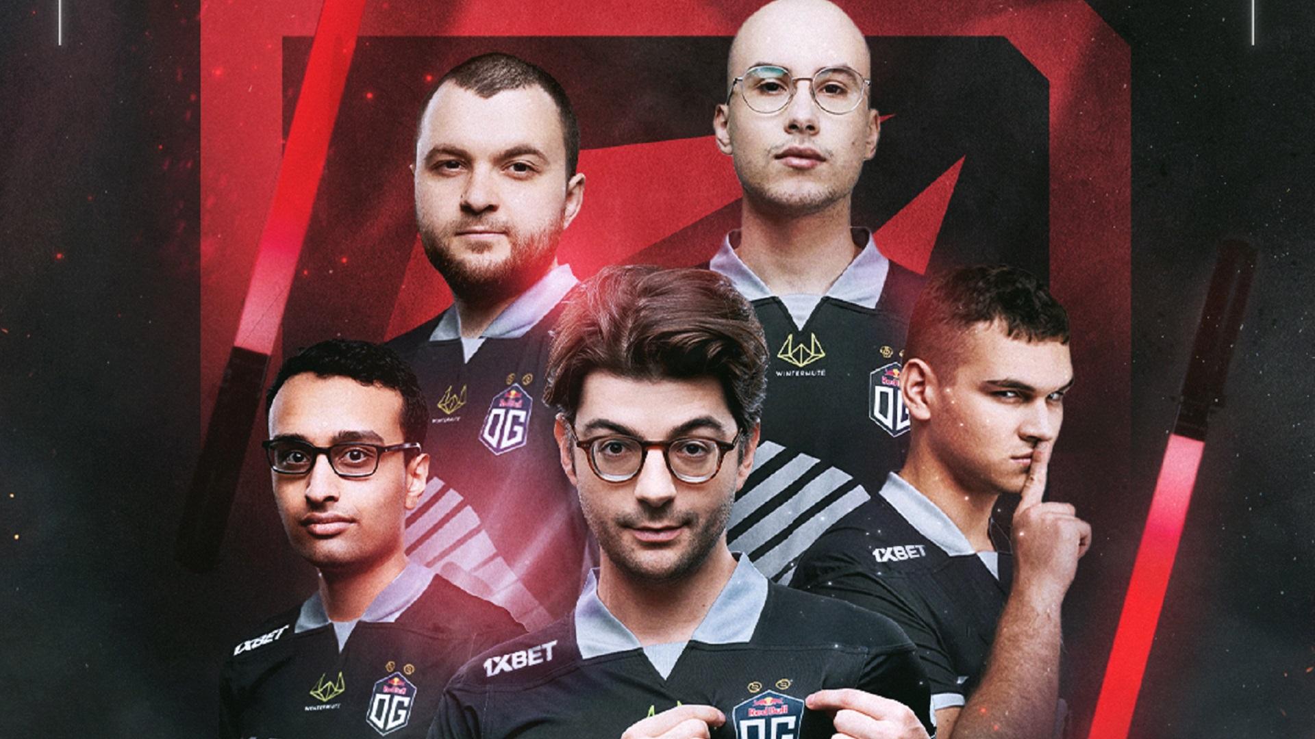 cover art featuring OG's Dota 2 roster for the upcoming DreamLeague Season 21.