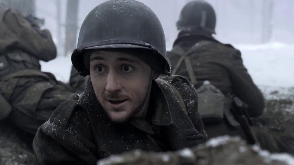 Scott Grimes as Donald Malarkey in the Band of Brothers cast