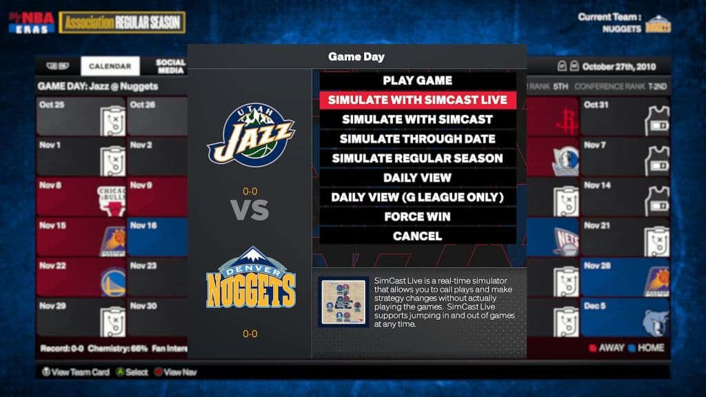Simcast Live in NBA 2K24