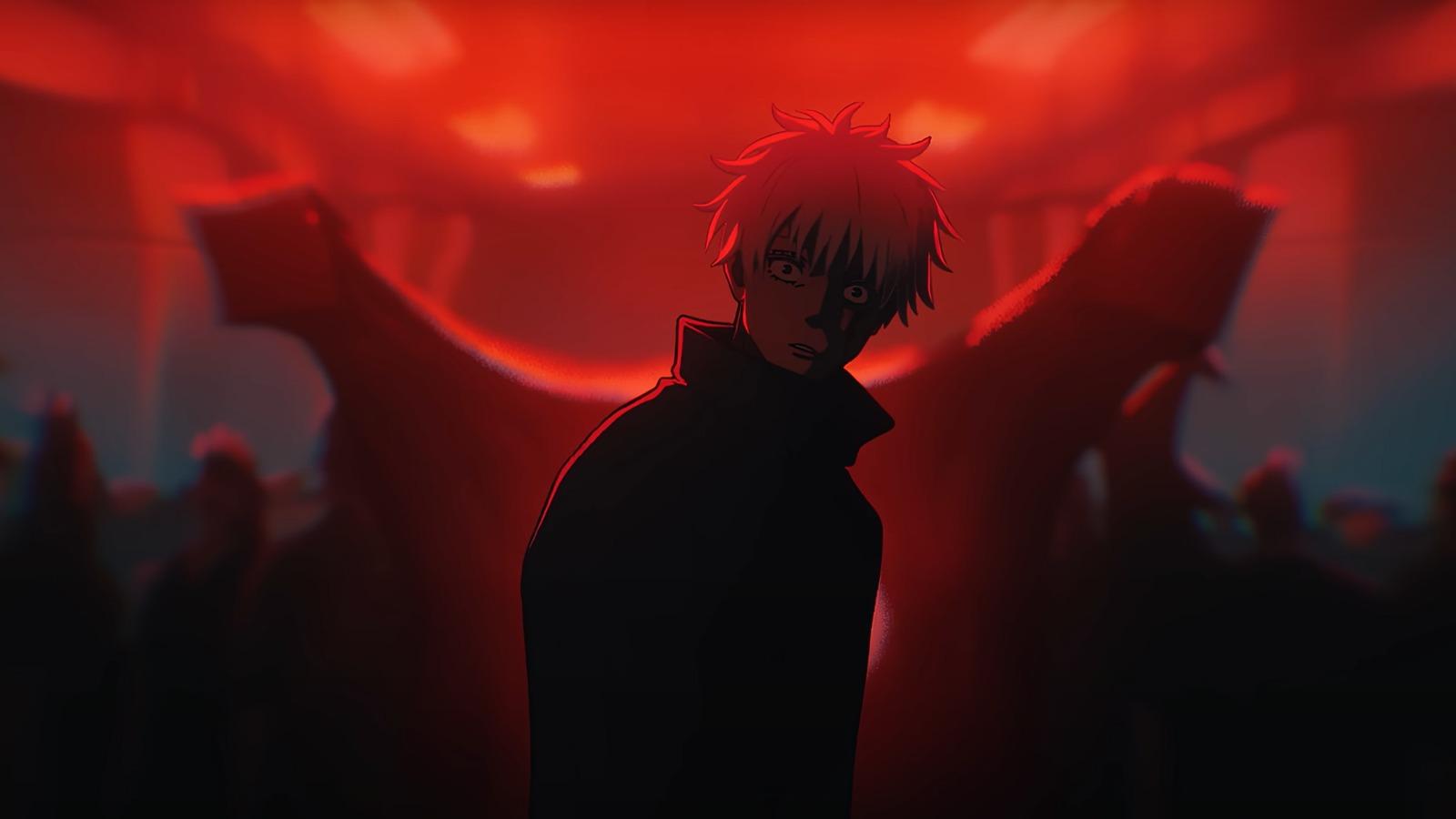 An image of Gojo in front of prison realm in Jujutsu Kaisen