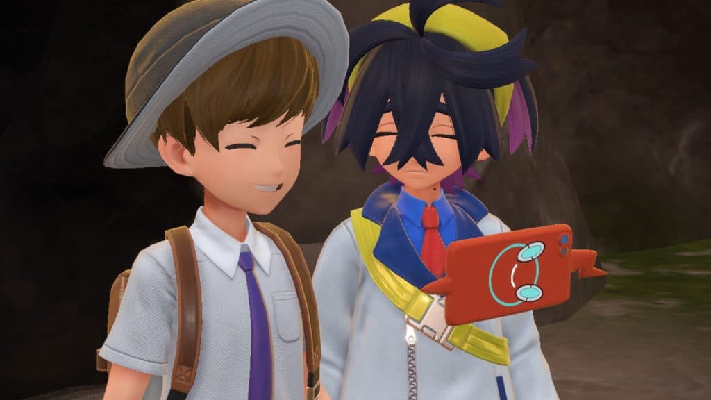 Player and Kieran in Pokemon Scarlet and Violet's Teal Mask DLC