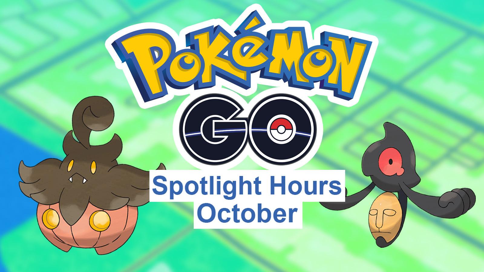 Pokemon Go Spotlight Hour schedule for October 2023
