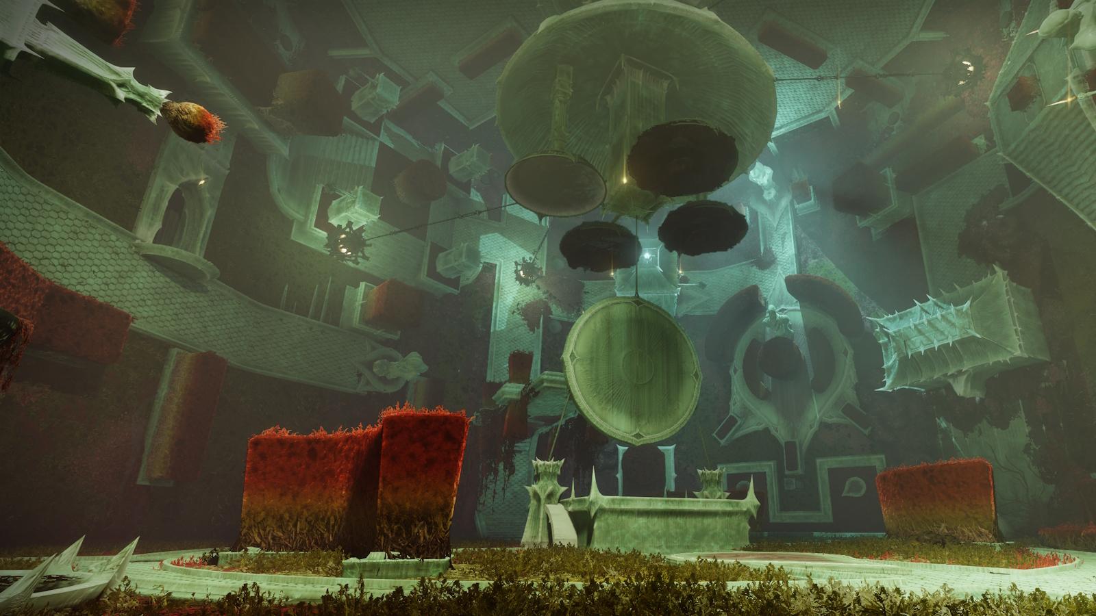 The Imbaru Engine chamber above Savathun's Spire in Destiny 2.