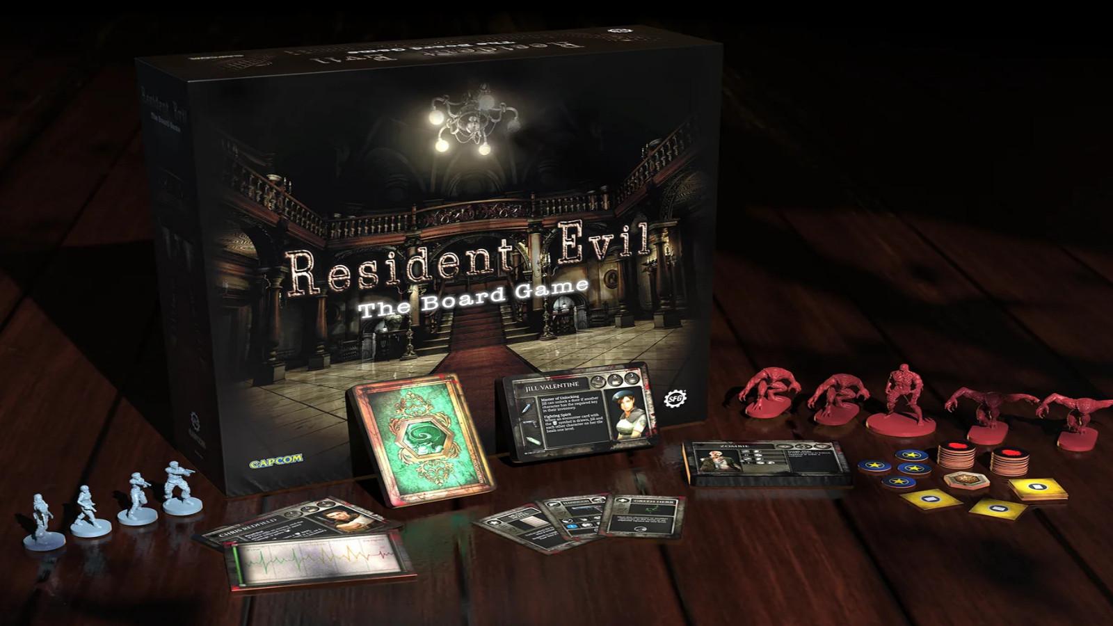 Resident Evil Board Games, pieces, board and tokens