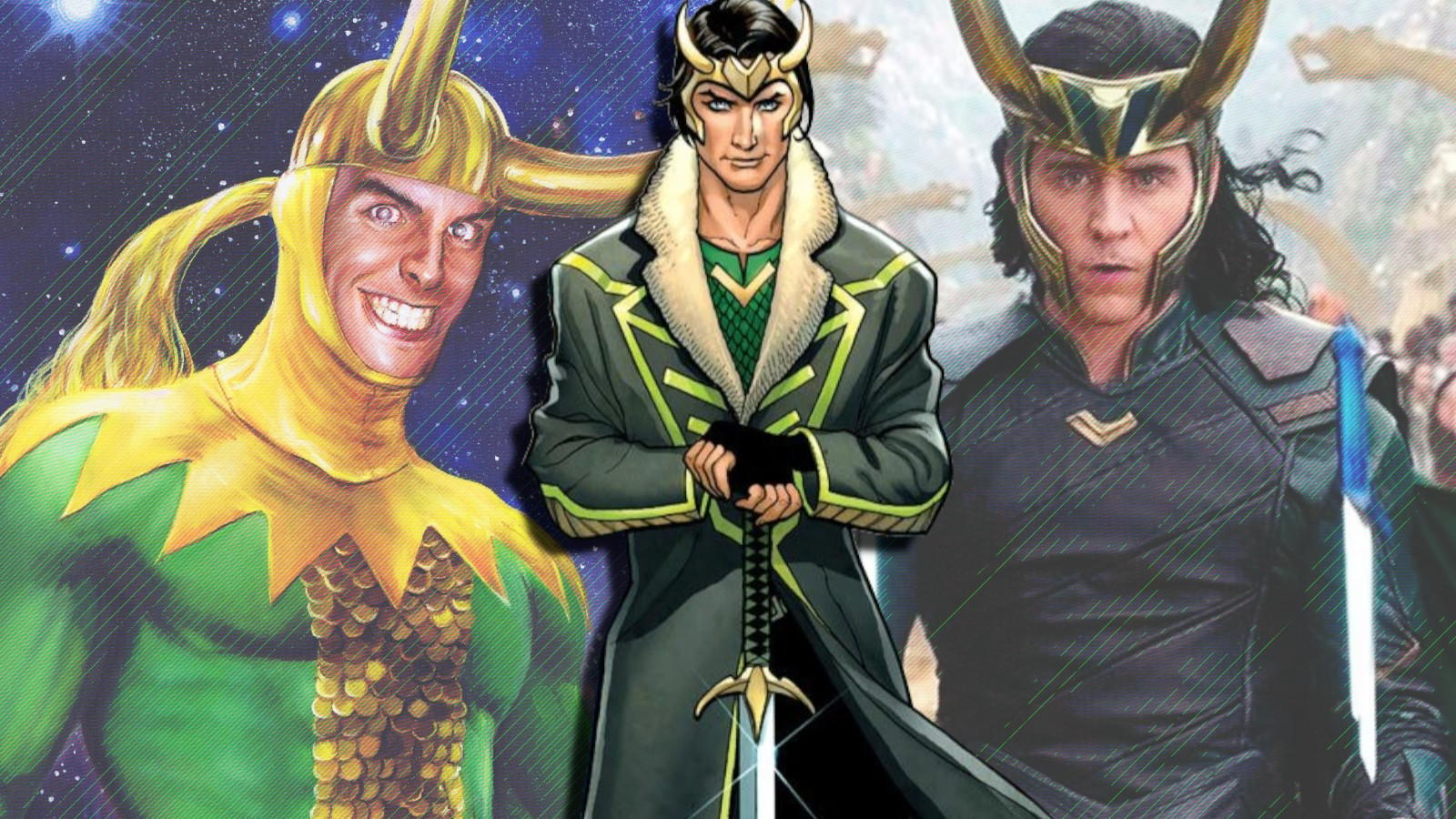 Loki as he appears in the comics and MCU