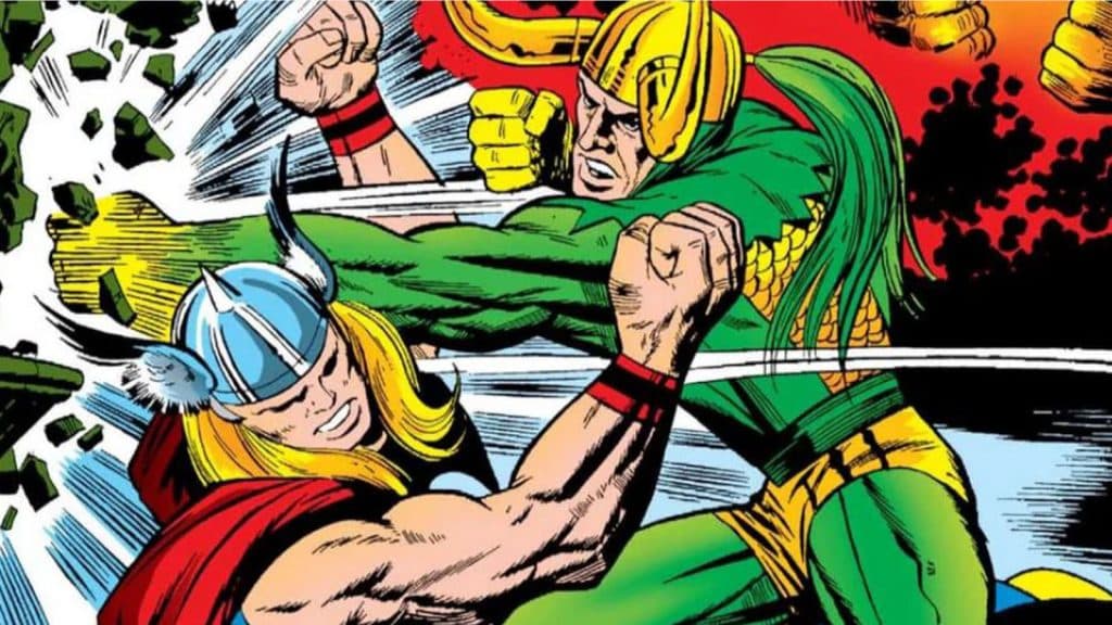 Loki fights Thor