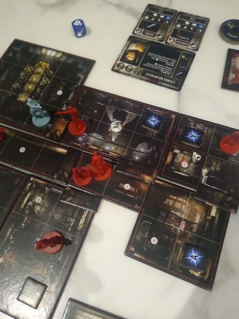 Resident evil board game intro session in play