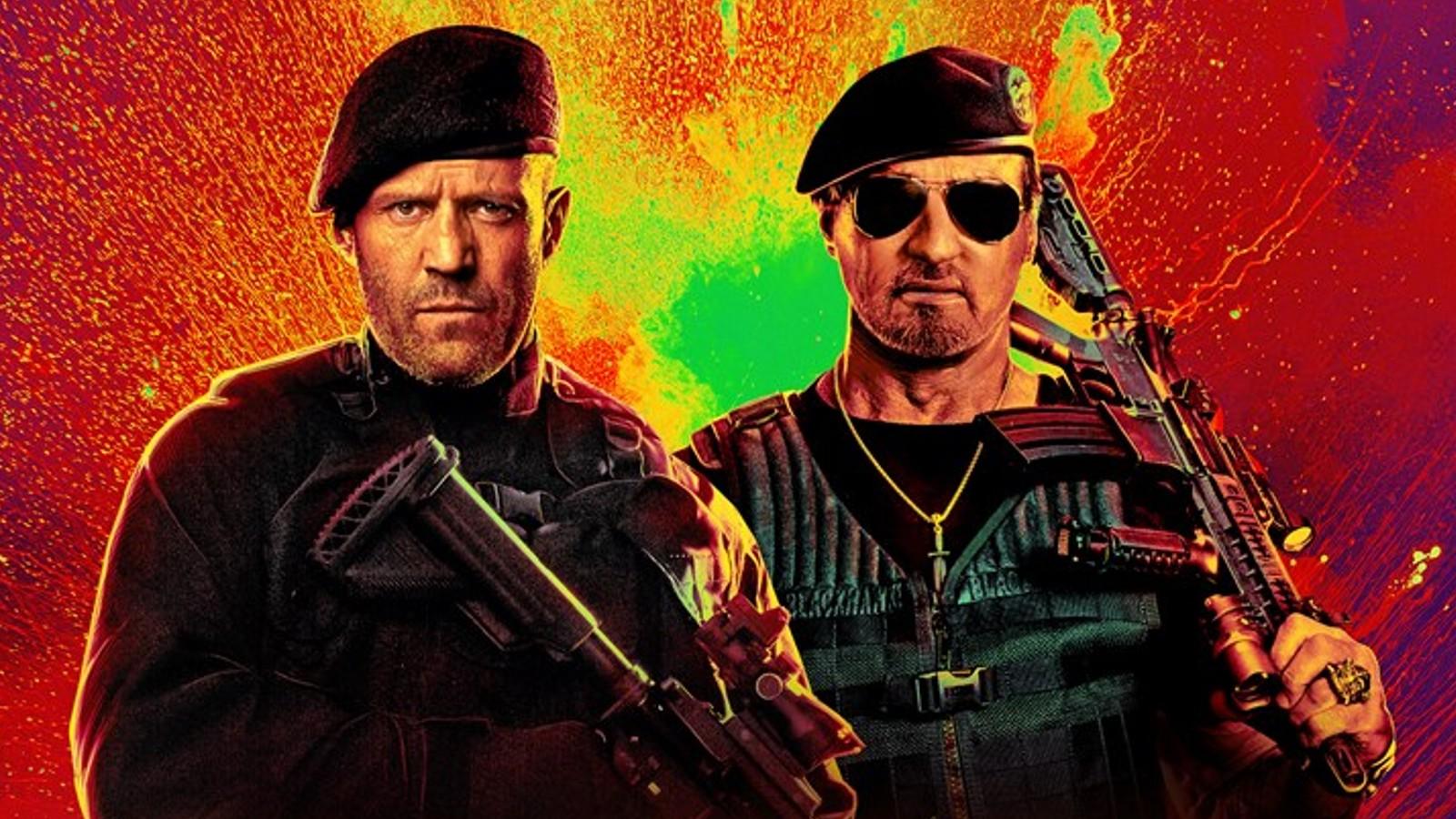 Jason Statham and Sylvester Stallone in The Expendables 4