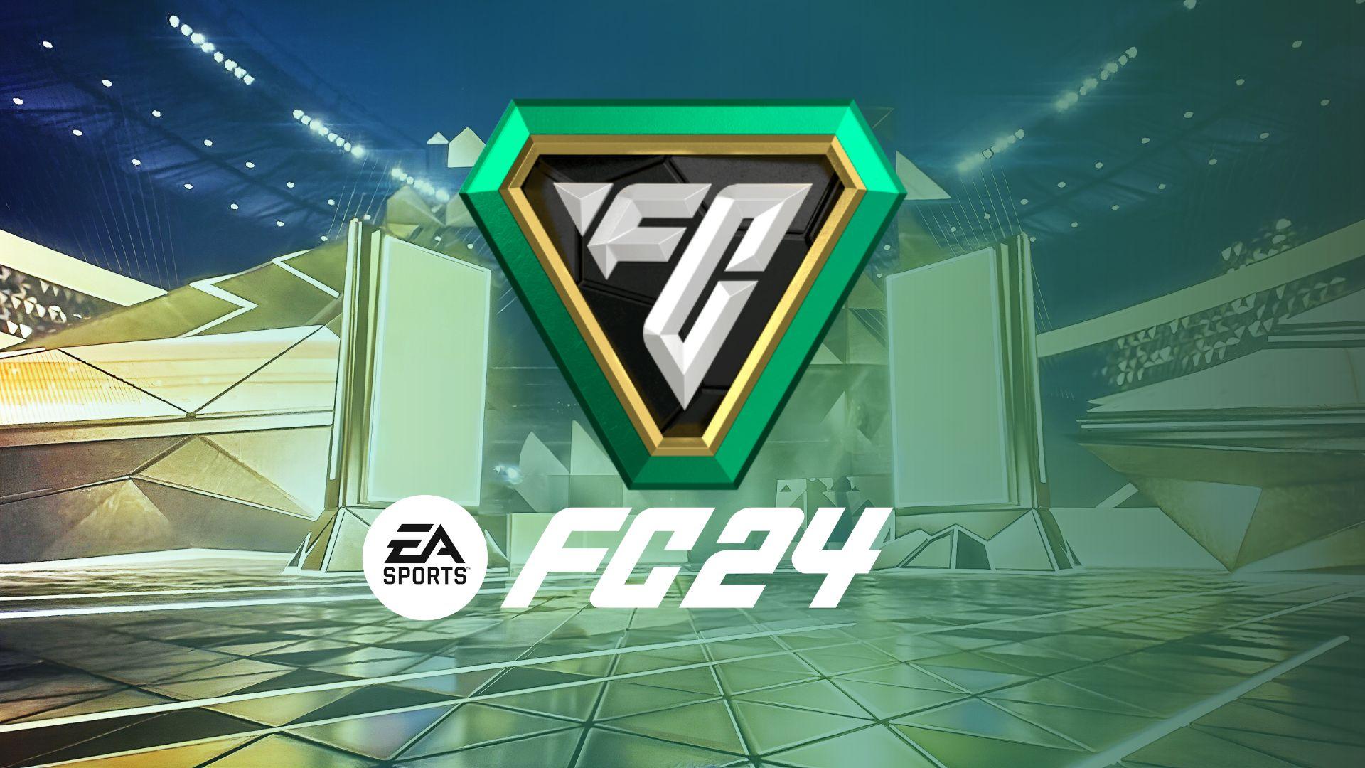 EA SPORTS FC logo with FC Points logo on gold background