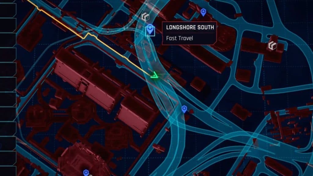 an image of the location of Errata in Cyberpunk 2077