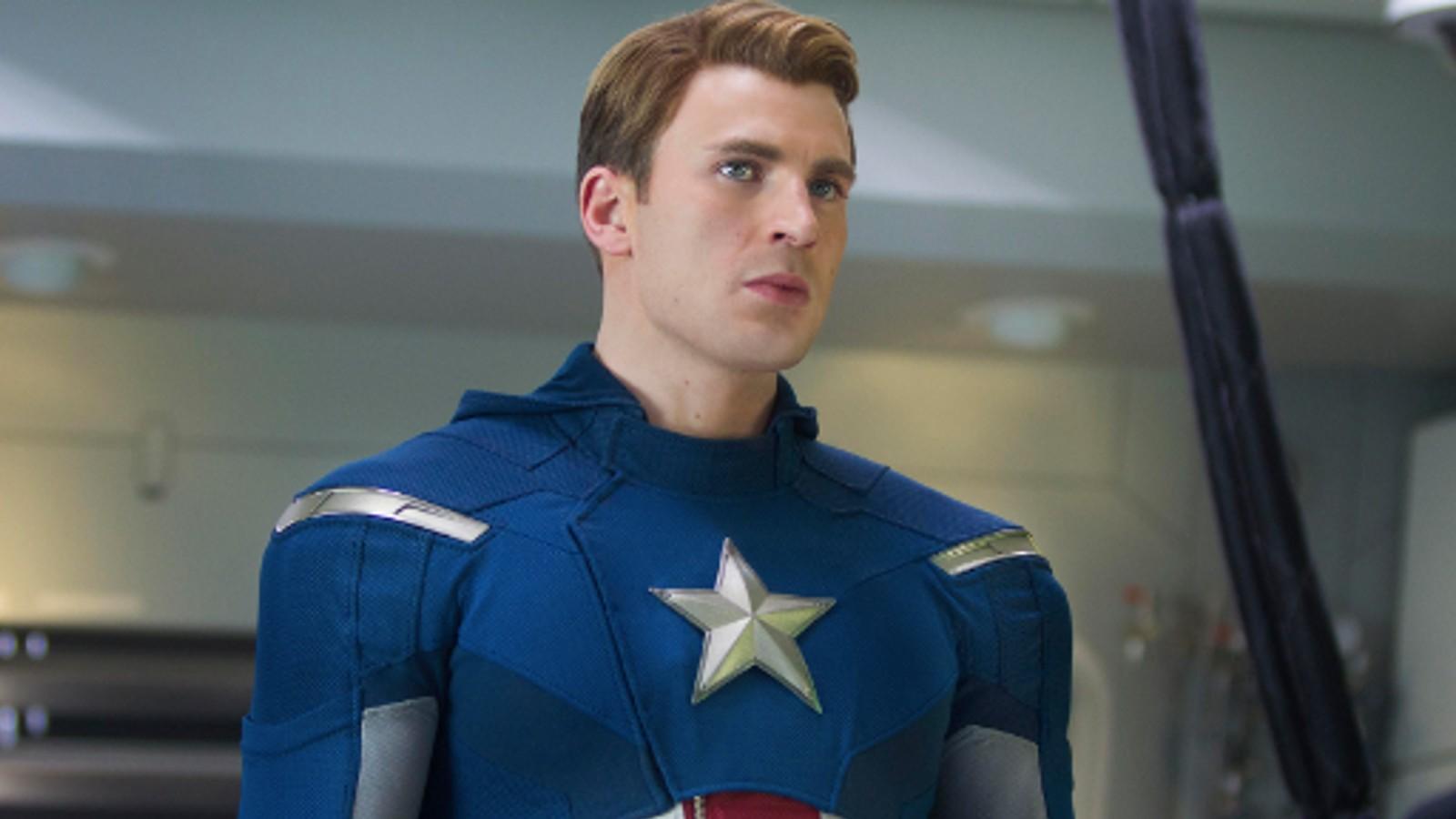 Chris Evans as Steve Rogers in The Avengers