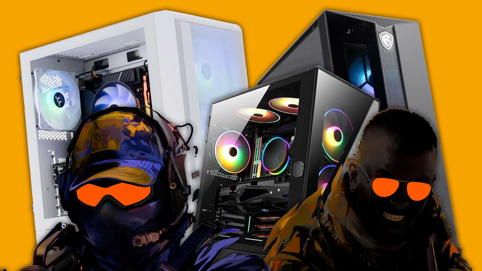 PC cases behind Counter-Strike 2 art