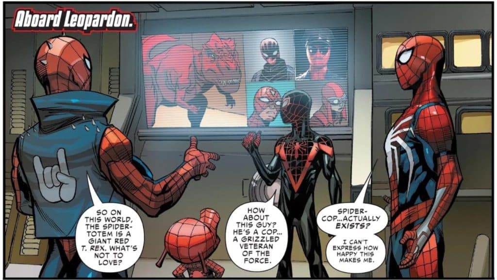 Spider-Man learns Spider-Cop is real.