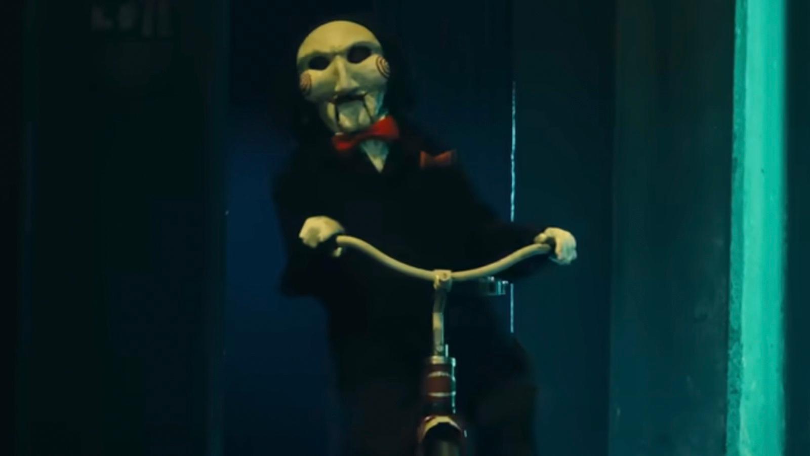 Jigsaw puppet in Saw X trailer