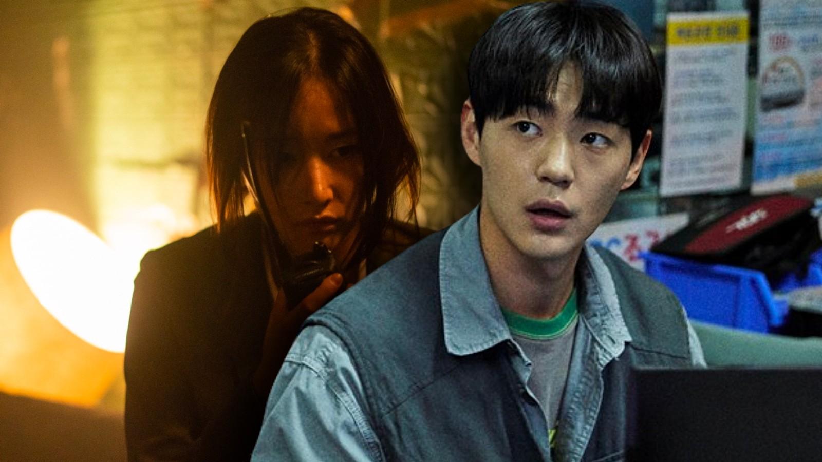 Stills from the Bargain and Evilive K-dramas out in October 2023