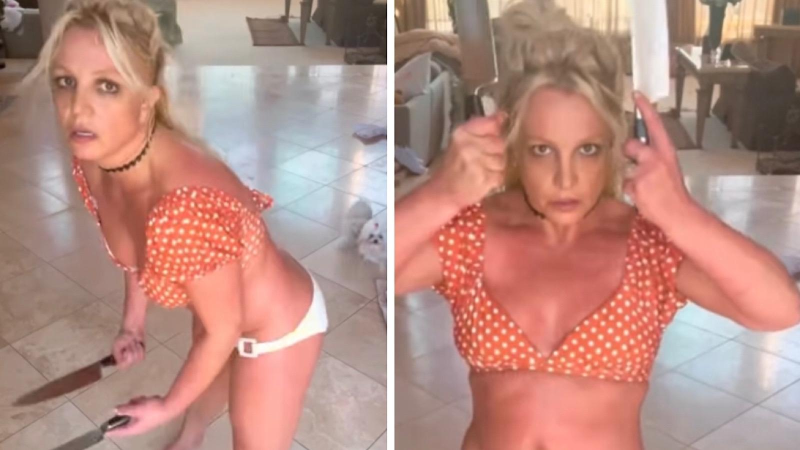 britney spears dances with knives