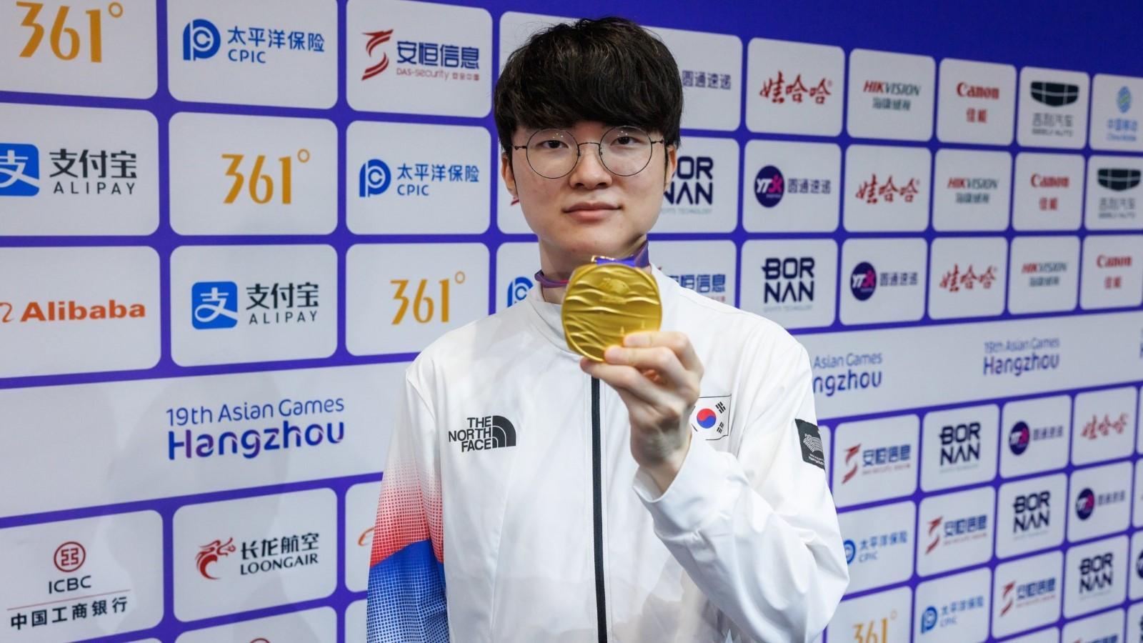 Faker gold medal asian games