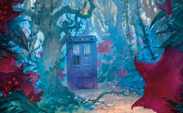 MTG Doctor Who TARDIS in a forest