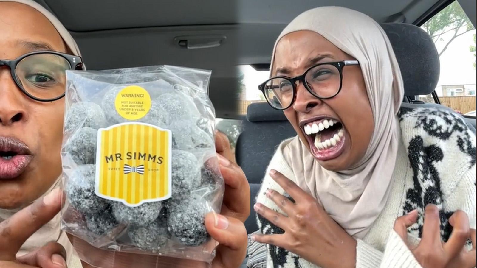 TikToker's sour candy freakout has internet convinced she's possessed