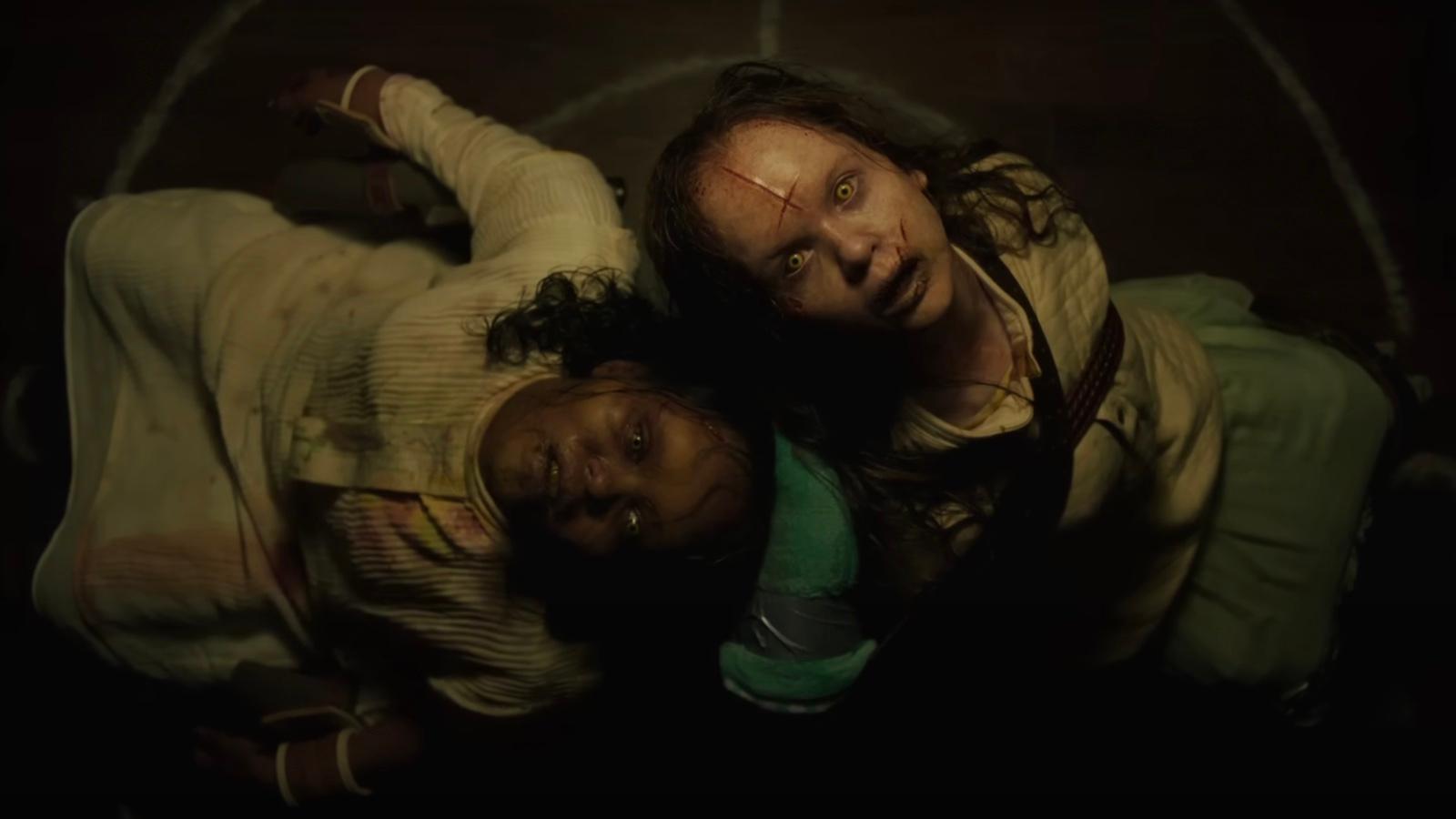 Lidya Jewett and Olivia O'Neill as Angela and Katherine in The Exorcist: Believer