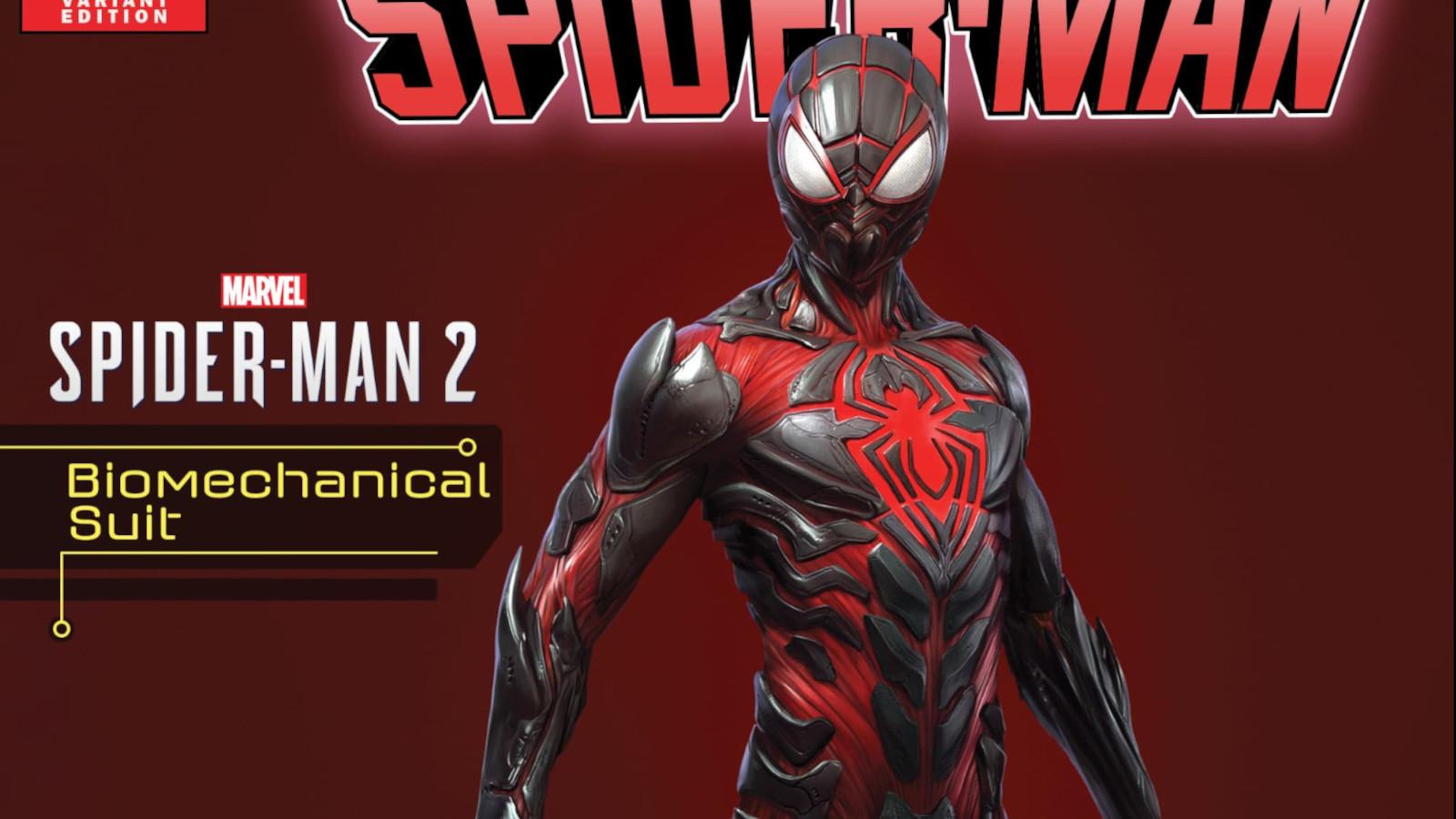 Miles Morales' Biomechanical Spider-Man suit
