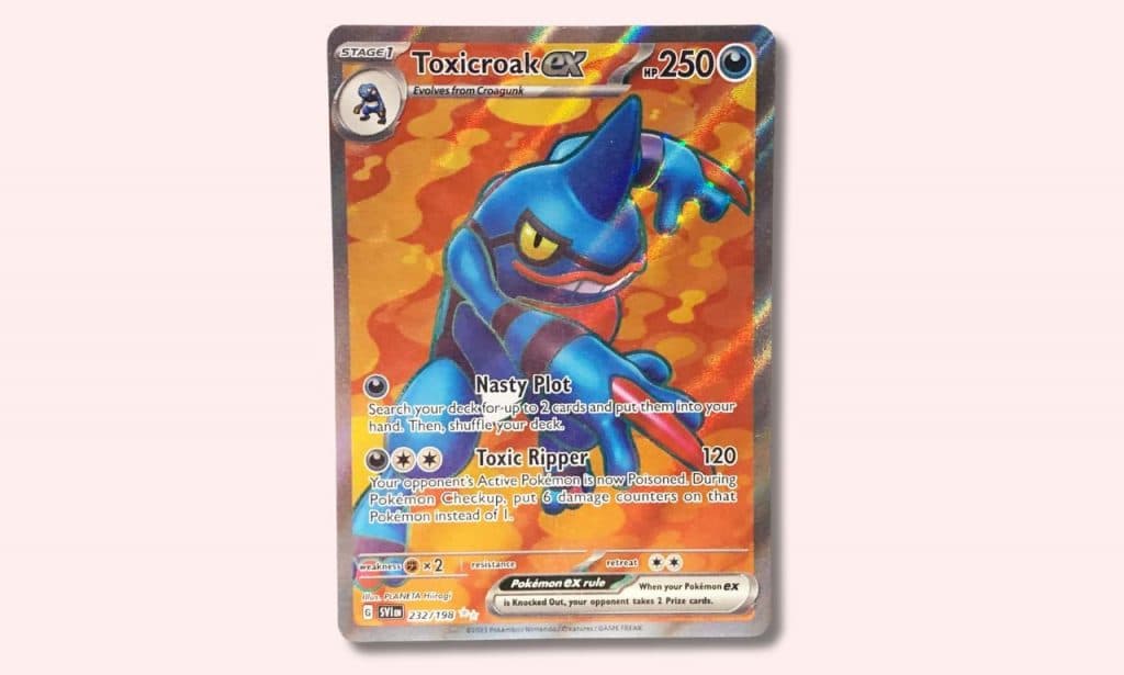 Toxicroak Pokemon card.