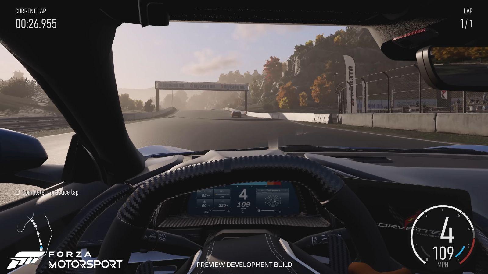 Forza Motorsport cockpit