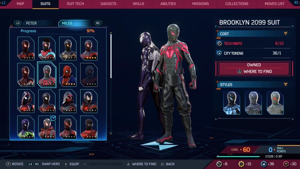 Brooklyn 2099 suit from Marvel's Spider-Man 2