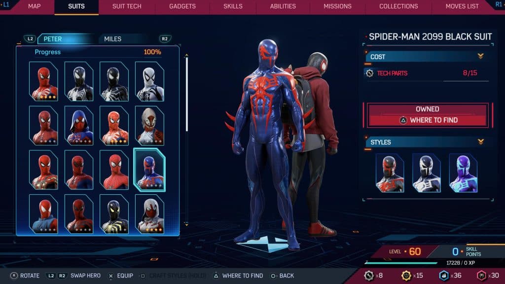 Spider-Man 2099 Black suit from Marvel's Spider-Man 2